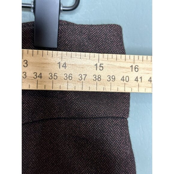 New York and Company The Wide Leg Pant Women's 10 Brown High-Rise NWOT - Picture 3 of 12